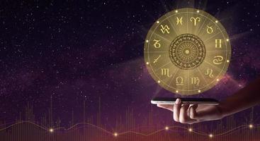 Mystical astrology representation